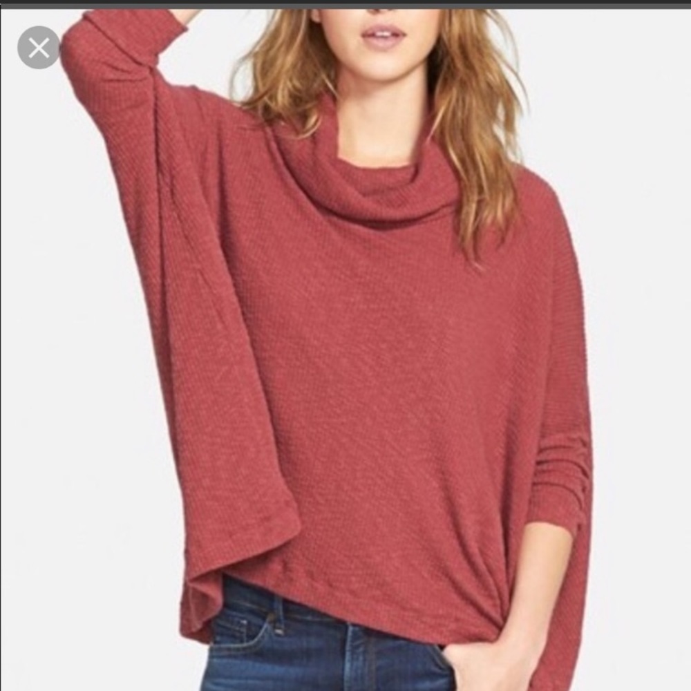 Free people cowl neck pullover top